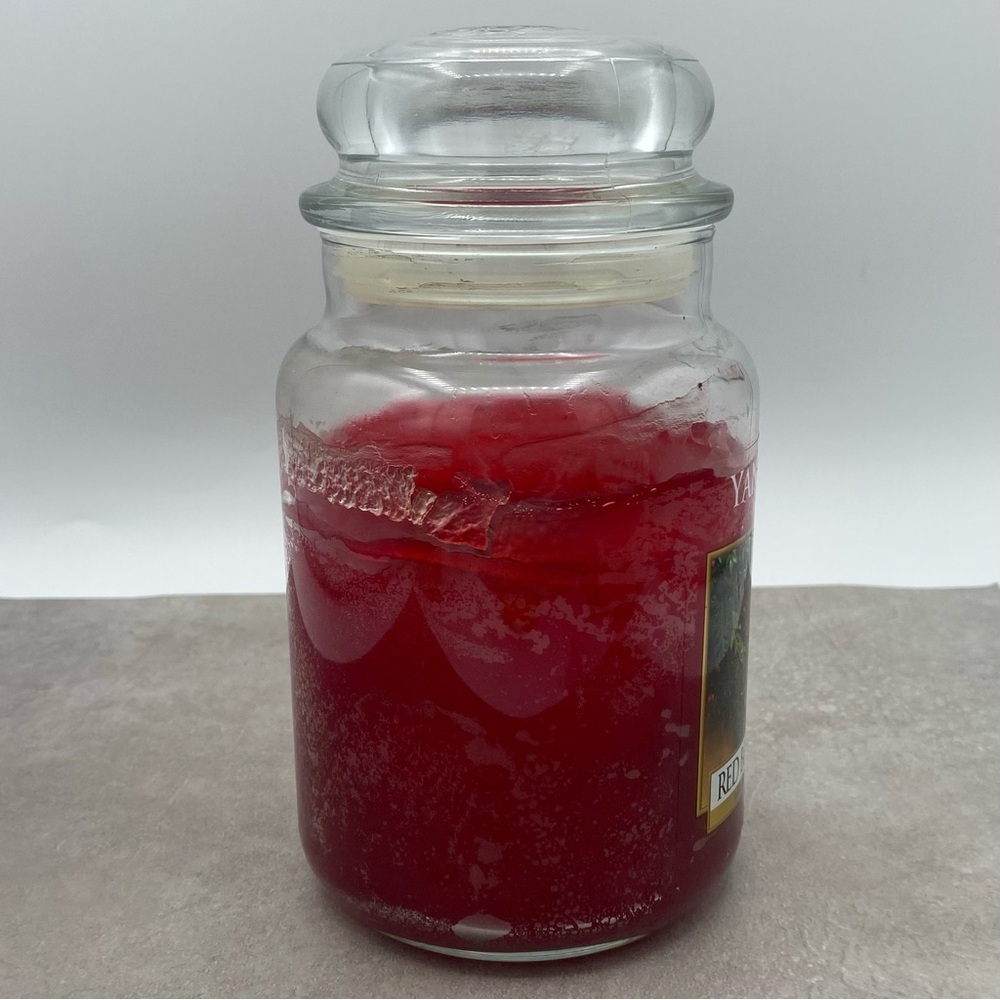 Yankee Candle Red Berry And Cedar 22 Oz Holiday Christmas Partially Used - Picture 6 of 9